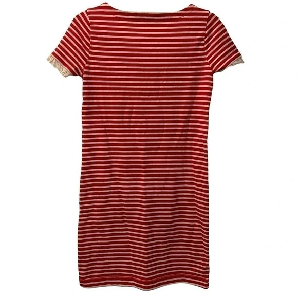 J Crew Factory red and white striped t-shirt dress. XXS. 100% cotton. - Picture 3 of 6